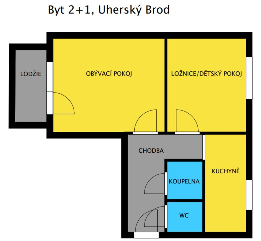 Skvělý byt 2+1 v Uherském Brodě